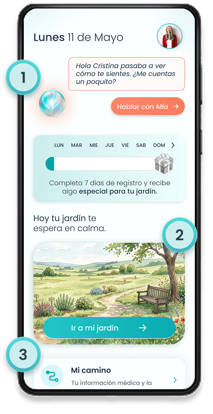Aplicación para la paciente Mia